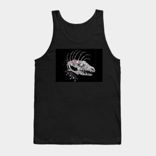 Punk Dog Skeleton Tank Top